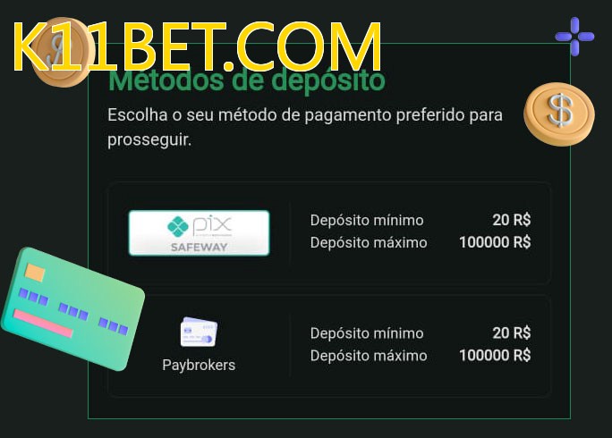 O cassino K11BET.COMbet oferece uma grande variedade de métodos de pagamento